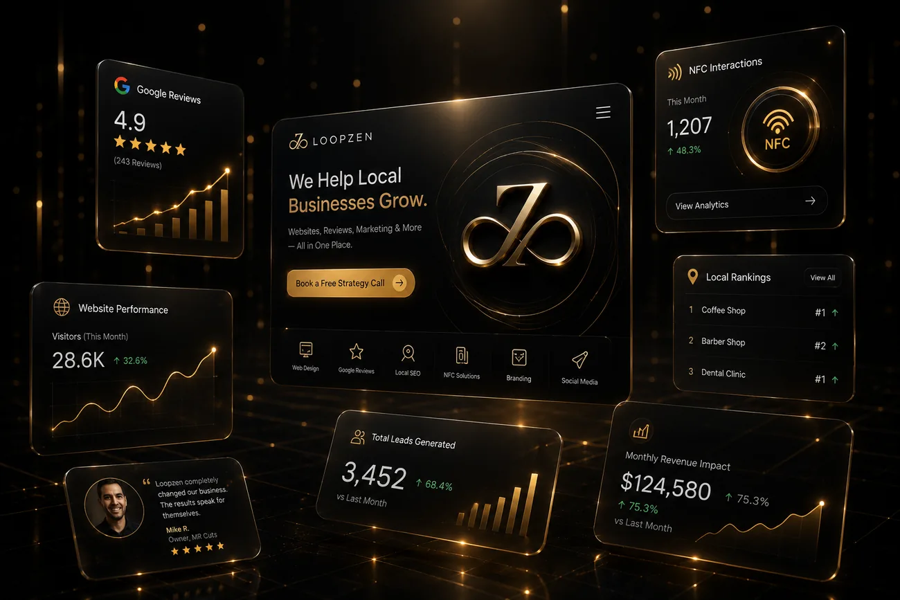 Loopzen client metric cards